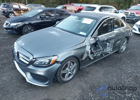 2017 Mercedes C300 из США, поврежденный, VIN 55SWF4AB9HU205391